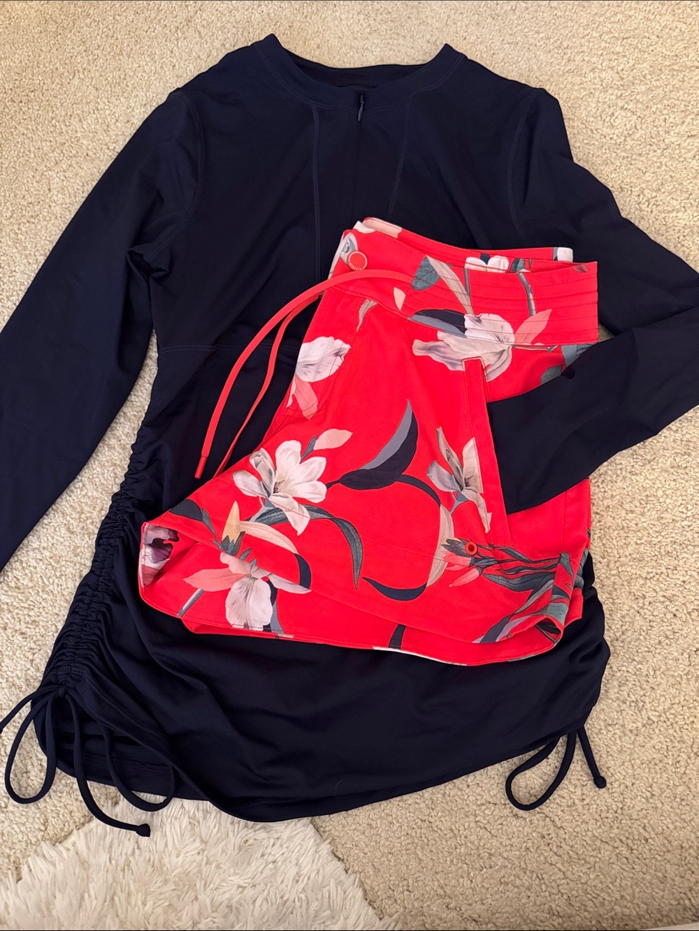 Athleta Rash Gaurd and Board Shorts NWOT